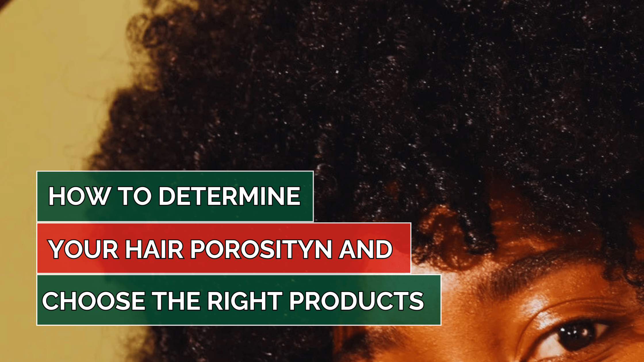 How To Determine Your Hair Porosity and Choose the Right Products